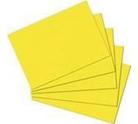 Herlitz Lot de 100 fiches bristol Format A4/A5/A6/A7/A8 A5 blanc A5 blanko jaune