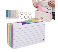 Fiches Bristol - 300 Pièces Cartes de Révision Lignées Couleurs Carton Épais - Accessoires d'Étude pour Préparation Examens et Bureau