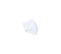 Herlitz Cartes lignées 1150705 – Lot de 100, blanches, format A7