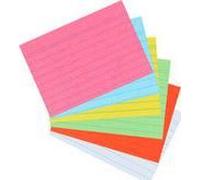 Fiches Bristol 75 X 125 Mm, A7, 170g, Lignées, Orange