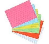 Herlitz – Fiches bristol A7 75 x 125 mm – 170 g – Lignées – Rose