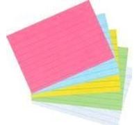 Herlitz Fiches Bristol A7 ligné Vert - Lot de 100