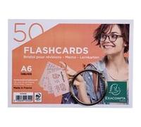 Fiches Bristol - A6 148x105mm - Lignes - Perforé - Avec Anneau - Exacompta