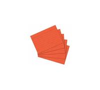 Fiches bristol, A6, ligné, orange