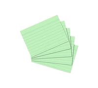 Herlitz Fiches bristol A6 ligné – Lot de 100 – Vert