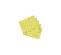 Herlitz Lot de 100 fiches bristol Format A4/A5/A6/A7/A8 A6 quadrillé A6 kariert jaune