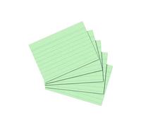 Herlitz Fiches Bristol A7 ligné Vert - Lot de 100