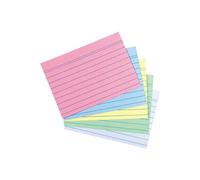 Fiches bristol, A8, ligné, assorti