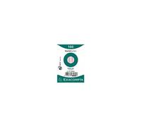Exacompta - Réf. 38083SB - Paquet de 100 fiches bristol lignées non perforées - sous film - compatibles avec imprimante jet d'encre, laser et photocopieur - format 55 x 74 mm - couleur vert