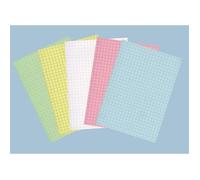 Fiches Bristol - Elve - 148x210 - 100 Feuilles - Quadrillé 5/5 - Vert A5