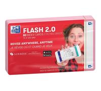 Fiches Bristol Flash Cards 2.0 - Oxford - 75 x 125 mm - Uni Rose