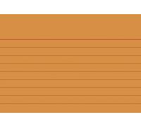 Fiches bristol lignées orange format a7