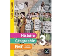 Jean-Claude Martinez – Fiches d'activités Histoire‑Géographie‑EMC 3e – Cahier élève – Éd. 2026