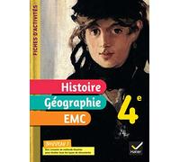 Fiches d'activités Histoire-Géographie-EMC 4e - Ed. 2022 - Cahier élève