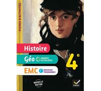 Fiches d'activités Histoire-Géographie-EMC 4e - Ed. 2025 - Cahier élève