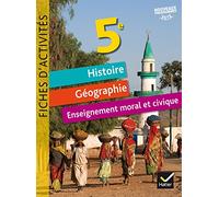Fiches d'activités - Histoire-Géographie-EMC 5e Éd. 2016