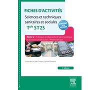 Fiches d'activités Sciences et techniques sanitaires et sociales - Tale ST2S - Evelyne Bersier - Elsevier Masson - broché - Scolaire / Universitaire