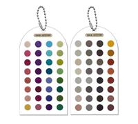Fiches d'analyse de la correspondance des couleurs Guide des couleurs des | Guide de couleur acrylique avec chaîne de perles pour vêtements, maquillage, shopping, maison, modèles d'analyse des couleurs