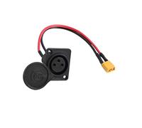 Fiches de charge pour scooter électrique - Ports d'entrée d'alimentation compacts - Port de charge à 3 broches avec amélioration de la protection électrique - Accessoires pour trottinette électrique