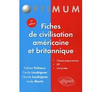 Fiches de civilisation américaine et britannique