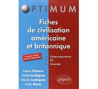 Fiches de civilisation américaine et britannique