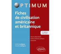 Fiches de civilisation américaine et britannique - Claude Loubignac - Ellipses - broché - Etude