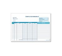 Fiches de Comptes d'Actionnaires - Lot de 50 - M072