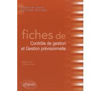 Fiches de contrôle de gestion et gestion prévisionnelle
