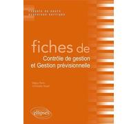 Fiches de contrôle de gestion et gestion prévisionnelle - Maguy Perrin - Ellipses - broché - Scolaire / Universitaire