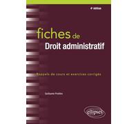 Fiches de Droit administratif - 4e édition
