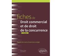 Fiches de droit commercial et de droit de la concurrence: Rappels de cours et exercices corrigés