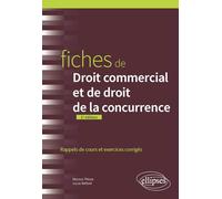 Fiches de droit commercial et de droit de la concurrence: Rappels de cours et exercices corrigés