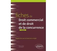 Fiches de droit commercial et de droit de la concurrence: Rappels de cours et exercices corrigés