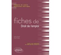 Fiches de Droit de l’emploi - Audrey Pascal - Ellipses - broché - Scolaire / Universitaire