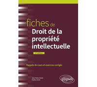 Fiches de droit de la propriété intellectuelle: Rappels de cours et exercices corrigés