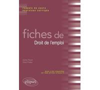 Fiches De Droit De L'emploi - Rappels De Cours Et Exercices Corrigés