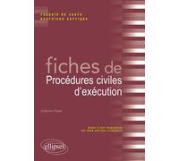 Fiches de Droit de procédures civiles d’éxécution - Guillaume Payan - Ellipses - broché - Scolaire / Universitaire
