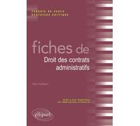 Fiches de Droit des contrats administratifs - Fabien Hoffmann - Ellipses - broché - Scolaire / Universitaire