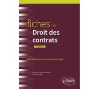 Fiches de Droit des contrats: Rappels de cours et exercices corrigés