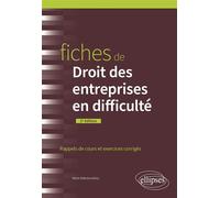 Fiches de Droit des entreprises en difficulté A jour au 1er mai 2024 - Marie Rakotovahiny - Ellipses - broché - Scolaire / Universitaire