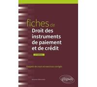 Fiches De Droit Des Instruments De Paiement Et De Crédit - Rappels De Cours Et Exercices Corrigés