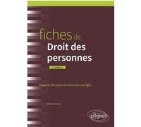 Fiches de Droit des personnes: Rappels de cours et exercices corrigés