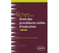 Fiches de Droit des procédures civiles d'exécution - Guillaume Payan - Ellipses - broché - Scolaire / Universitaire