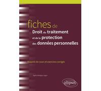 Fiches de Droit du traitement et de la protection des données personnelles