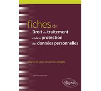 Fiches de Droit du traitement et de la protection des données personnelles - Agnès Rabagny-Lagoa - Ellipses - broché - Scolaire / Universitaire