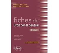 Fiches de droit pénal général: Rappels de cours et exercices corrigés