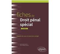 Fiches De Droit Pénal Spécial - Rappels De Cours Et Exercices Corrigés
