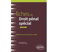 Fiches De Droit Pénal Spécial - Rappels De Cours Et Exercices Corrigés