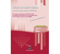 Fiches de droit social avec exemples chiffrés: Processus 4 du BTS CG