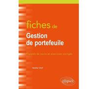 Fiches de gestion de portefeuile: Rappels de cours et exercices corrigés